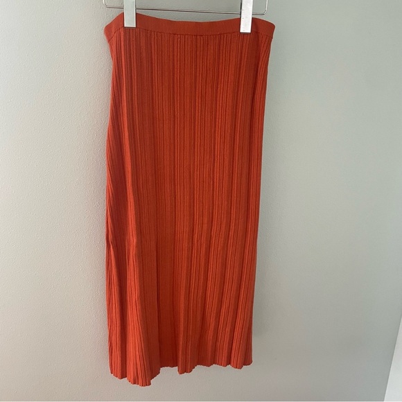 WAYF Cross Over Skirt Orange size large - Picture 8 of 12